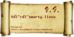 Vörösmarty Ilona névjegykártya